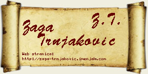 Zaga Trnjaković vizit kartica